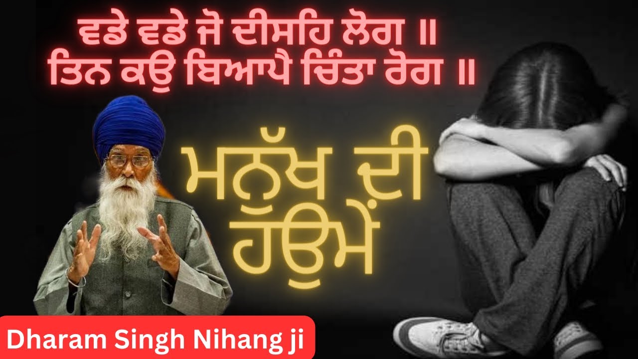 ਚਿੰਤਾ ਰੋਗ || Gurbani viakhiya by Dharam Singh Nihang ji #gurbanishabad