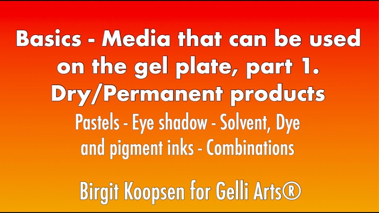 How To Care for Your Gelli Arts® Gel Printing Plate