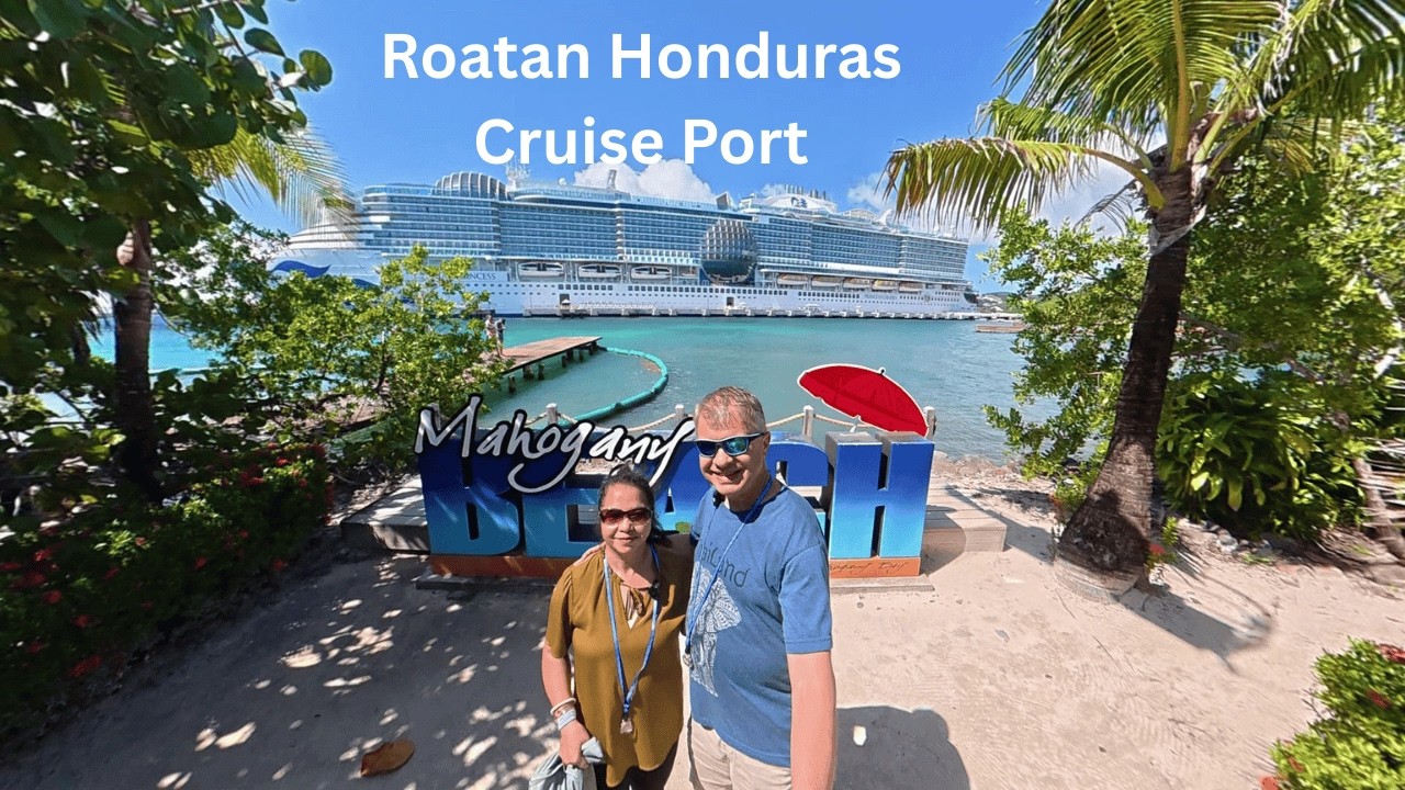 Roatan Honduras Cruise Port Walking Tour | Beach, Bars & Shops | Star Princess - Caribbean Cruise