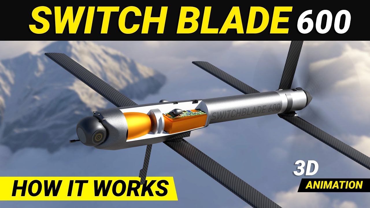 Switchblade 600 Барражирующая ракета | Дрон-камикадзе Как это работает #барражирующеевооружение #...