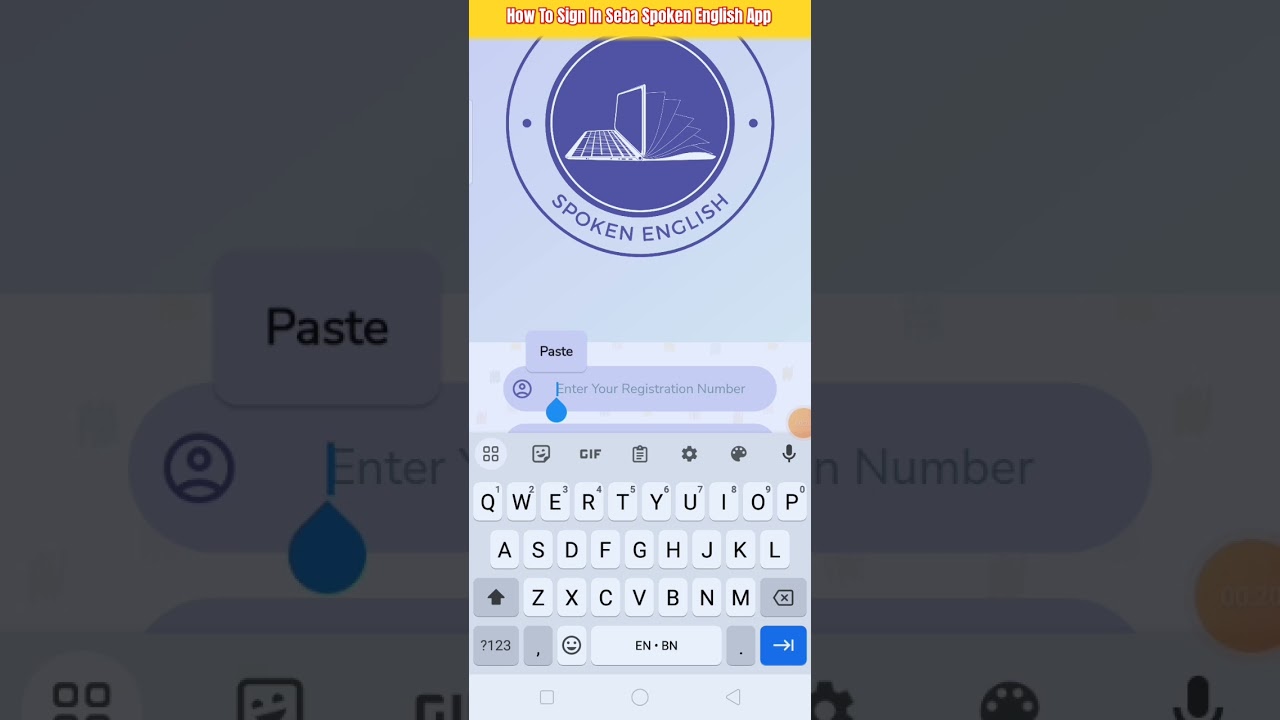How To Sign In Seba Spoken English App ?