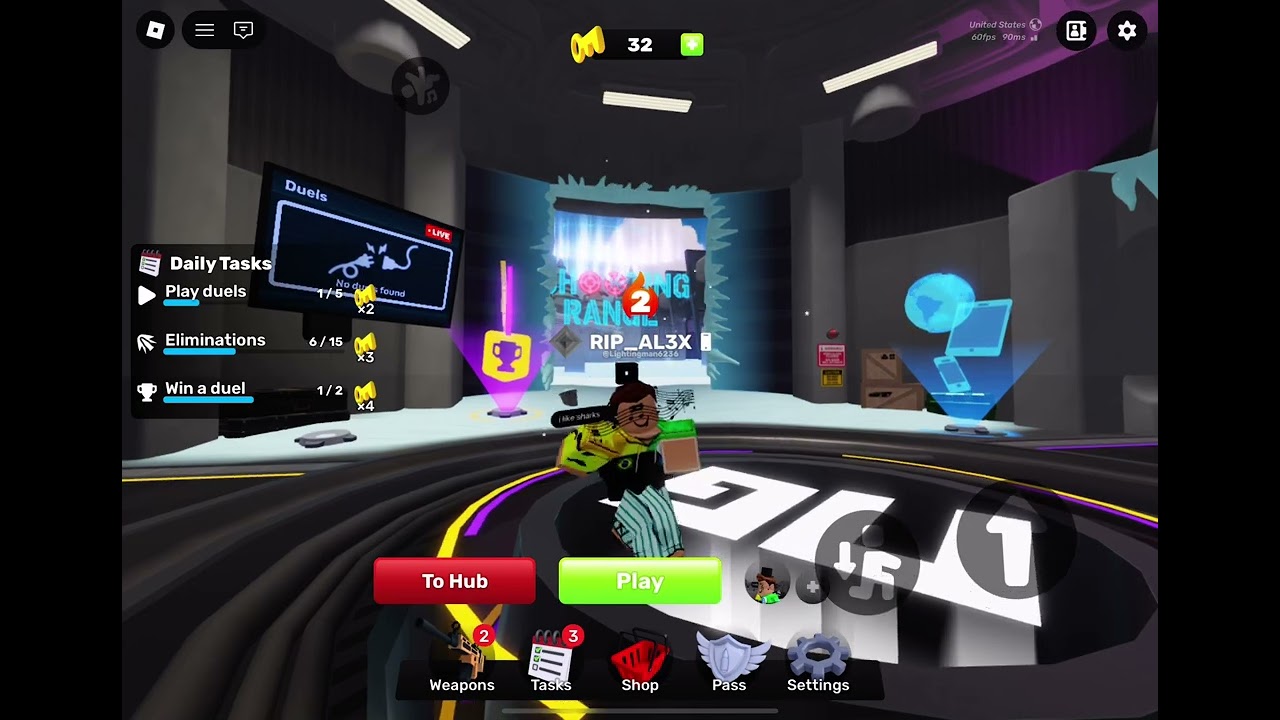 Side to side emote Roblox rivals (PUT ON LOOP)