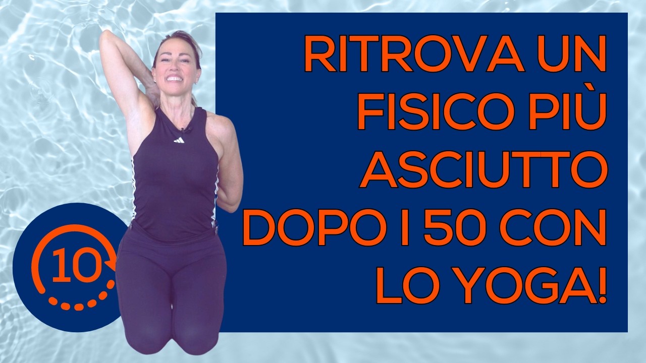 🌿 Yoga drenante per tutto il corpo per over 50 - solo 10 minuti! 💚