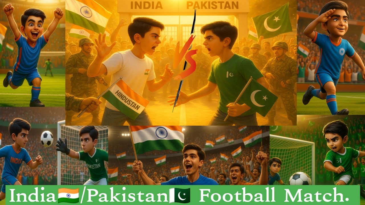 India vs Pakistan: The Ultimate Football Showdown. 