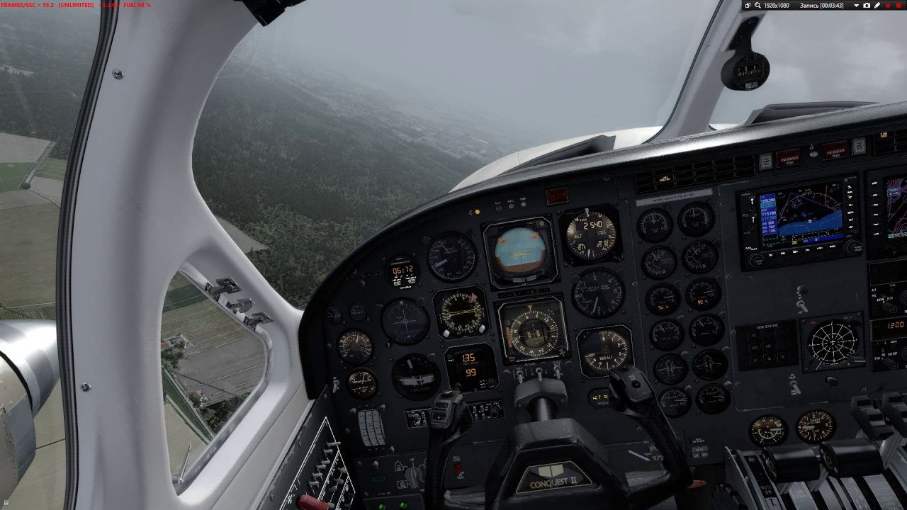 Prepar3D v3 Alabeo C441 Conguest || Взлет-посадка