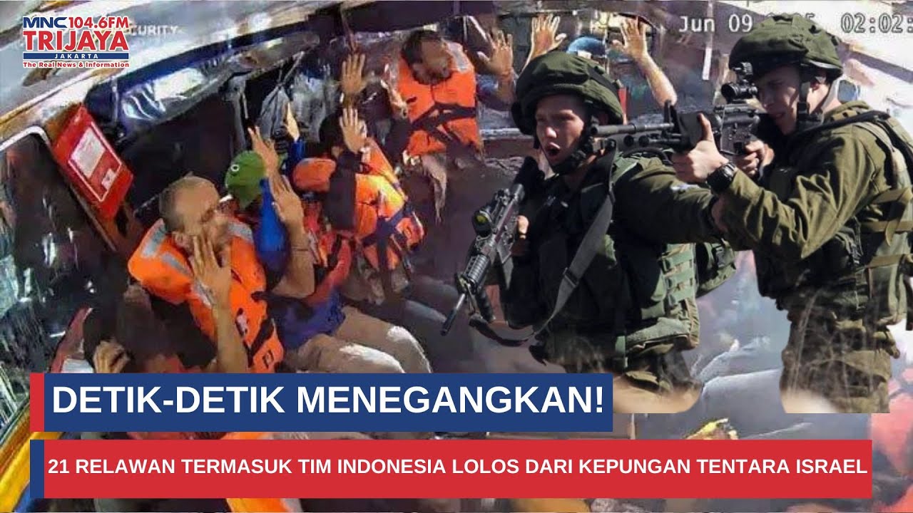 21 Relawan Termasuk Tim Indonesia Lolos dari Kepungan Tentara Israel I Trijaya Update