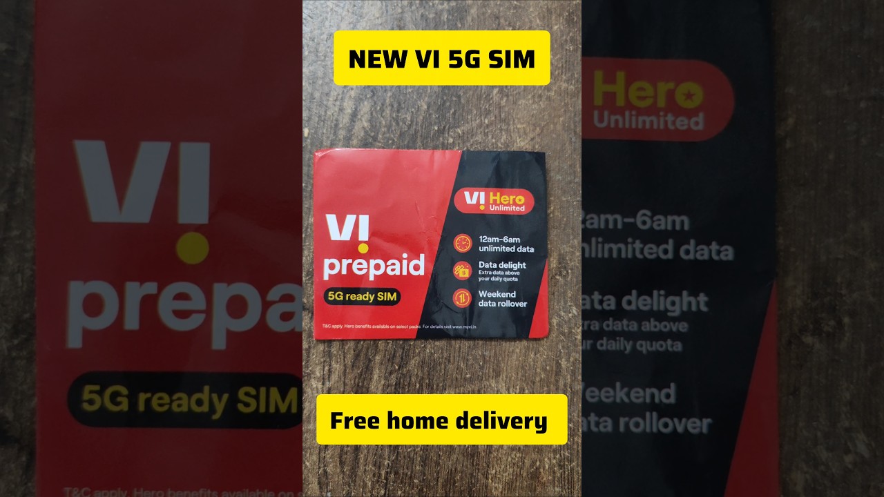 Vi Sim order online FREE SIM CARD #shorts