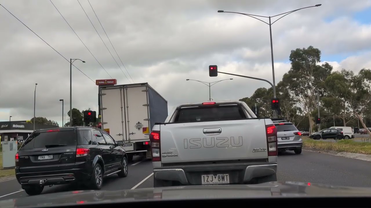 Vehicles on the road