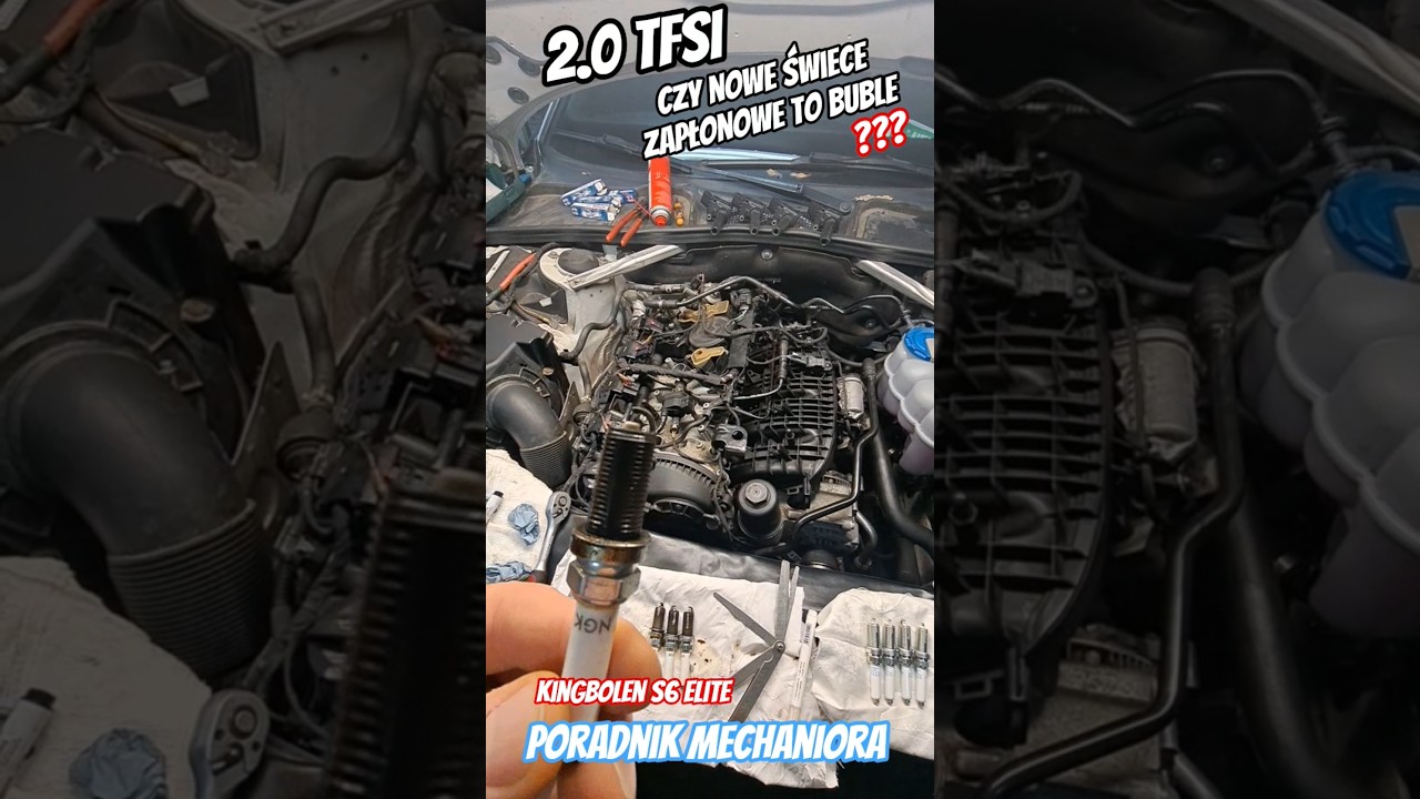 TFSI CZY NOWE ŚWIECE TO BUBLE? 😳 #tfsi #tsi #fsi #ngk #sparkplugs #automotive  #satisfyingvideo