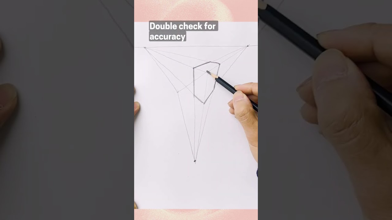 Рисование в трехточечной перспективе #howtodraw #drawingtutorial