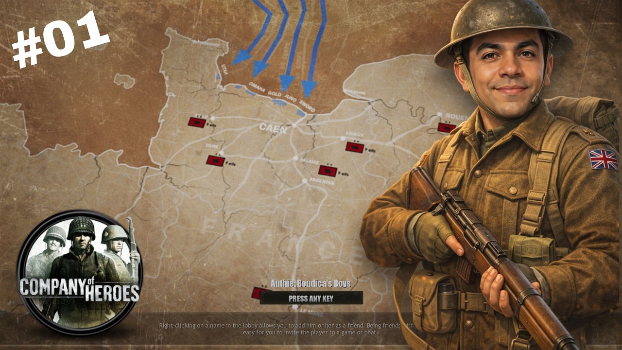 SERIE - COMPANY OF HEROES 1 -  AUTHIE (DLC BRITANICA) - (PC)