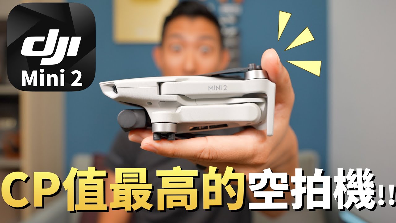 體積小CP值又高的空拍機!! DJI Mini 2開箱評測!!【劉沛開箱】