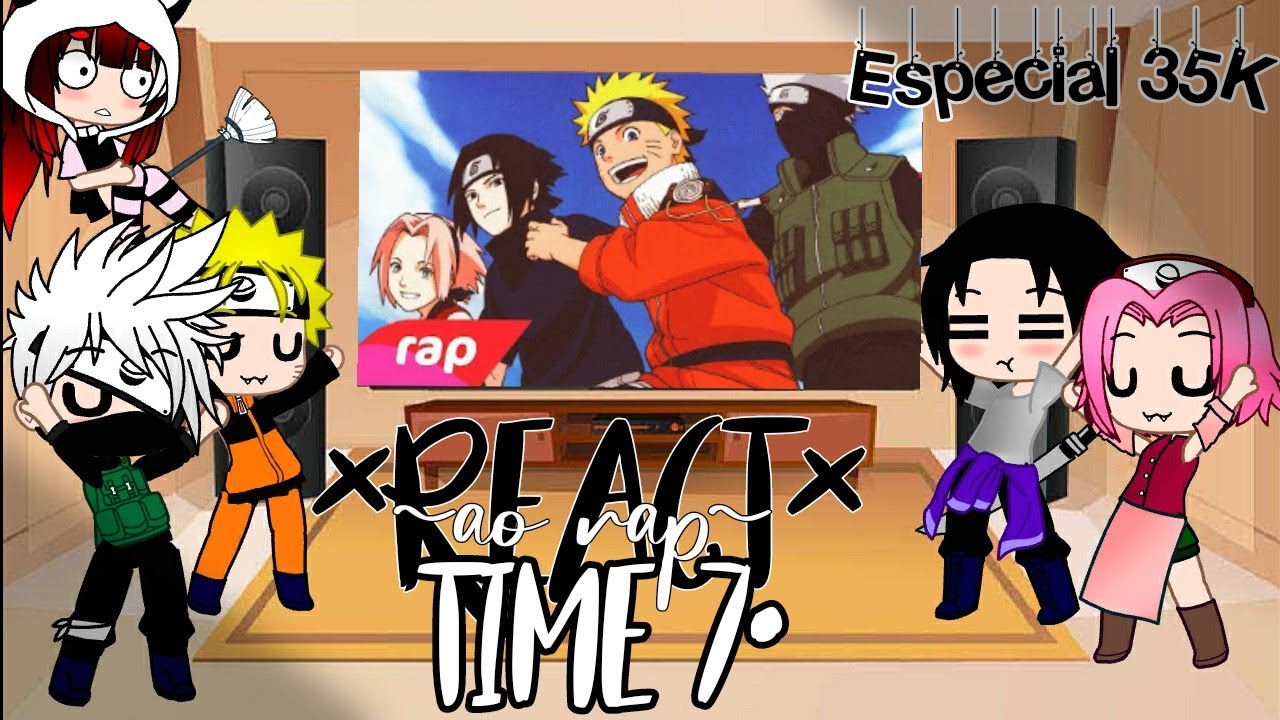 ×REACT× TIME 7 •Reagindo ao seu Rap •Gacha Club•Especial 35k