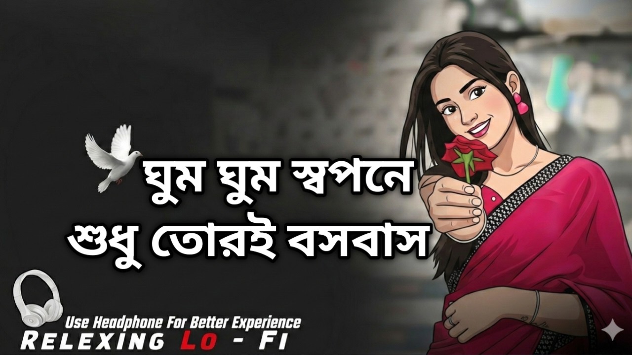 ঘুম ঘুম স্বপনে শুধু তোরই বসবাস - Lofi Version | Janina Janina (Slowed + Reverb) | RD Moner Lo-fi