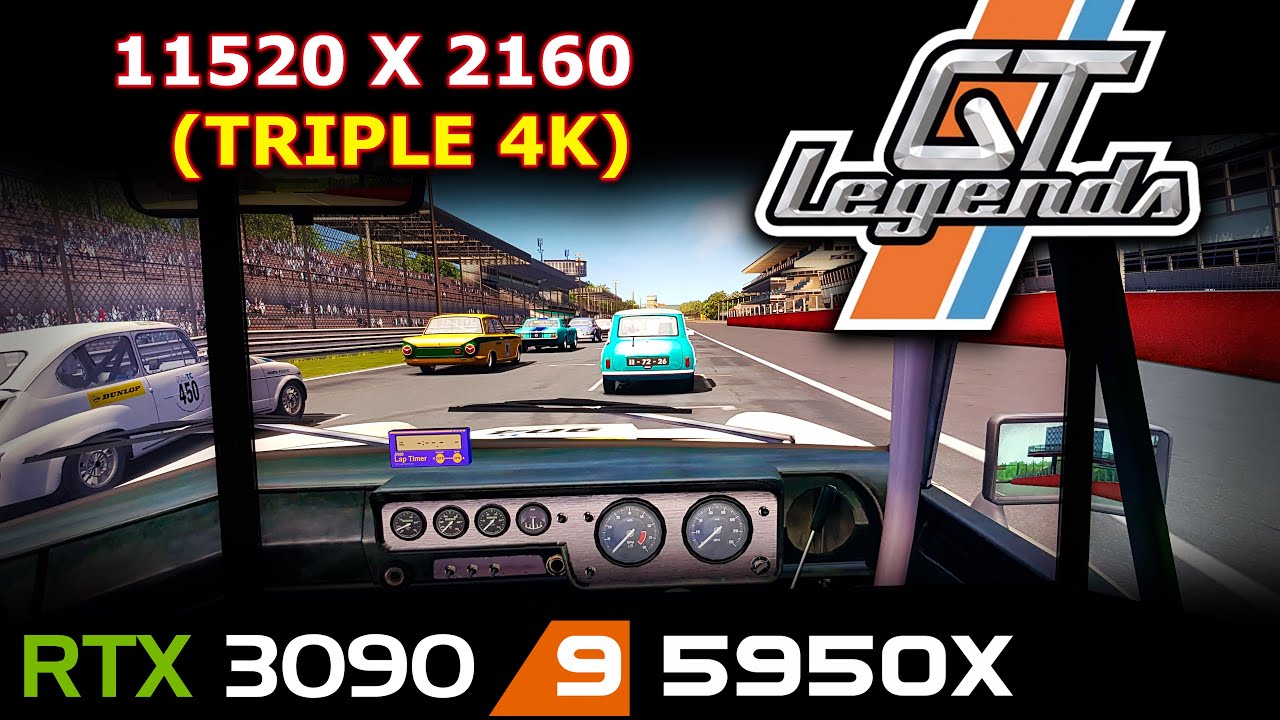 GT Legends | 11520x2160 | Triple 4K Monitor setup | RTX 3090 | 5950X