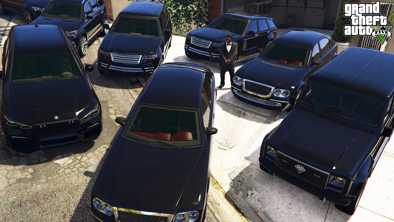 GTA 5 - Stealing VIP Transporter Vehicles with Franklin! (Real Life Vehicles)