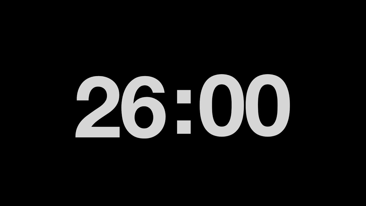 26 Minute Timer ⎜ Timer of focus ⎜