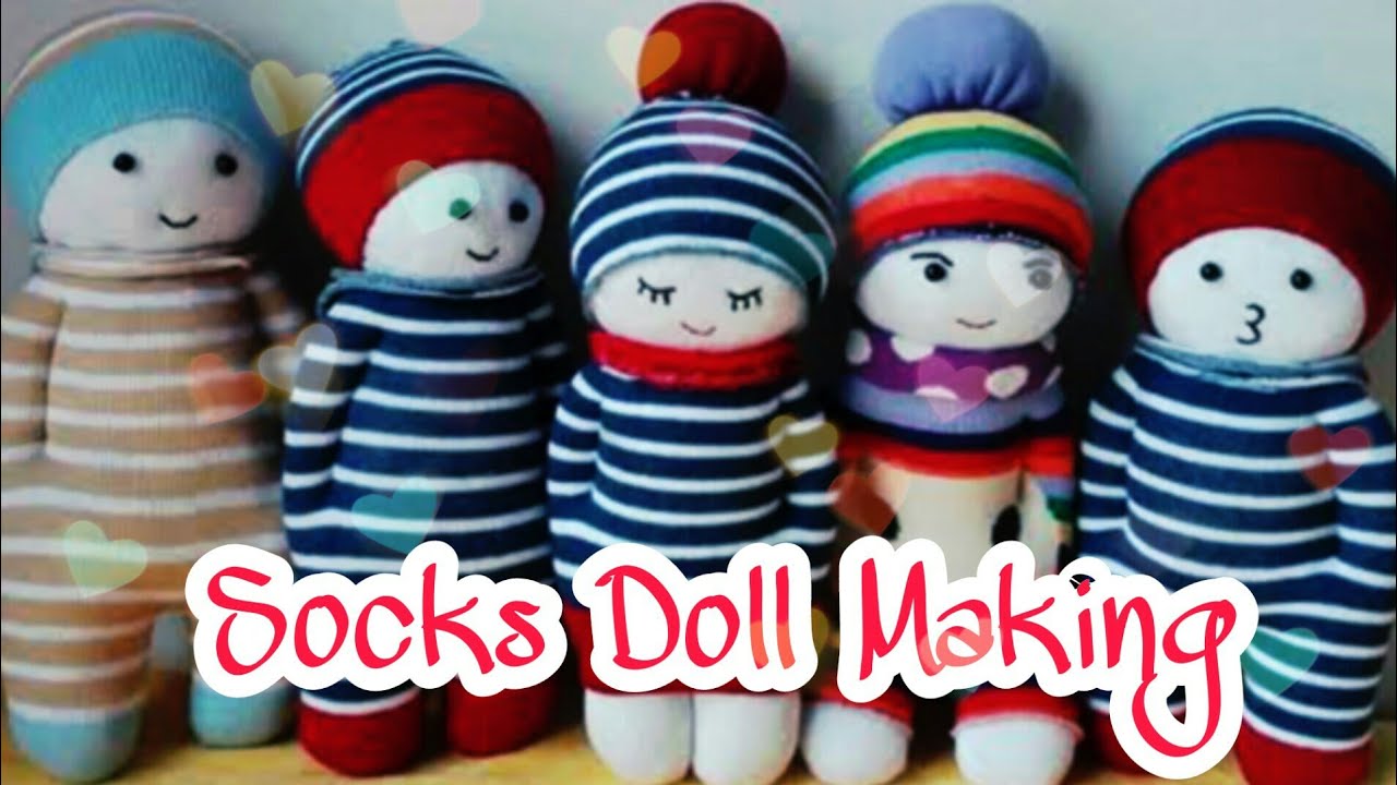 DIY/ Easy Doll By Socks/ Baby Doll Making/ Easy Craft for kids/ Easy handmade Doll for kids