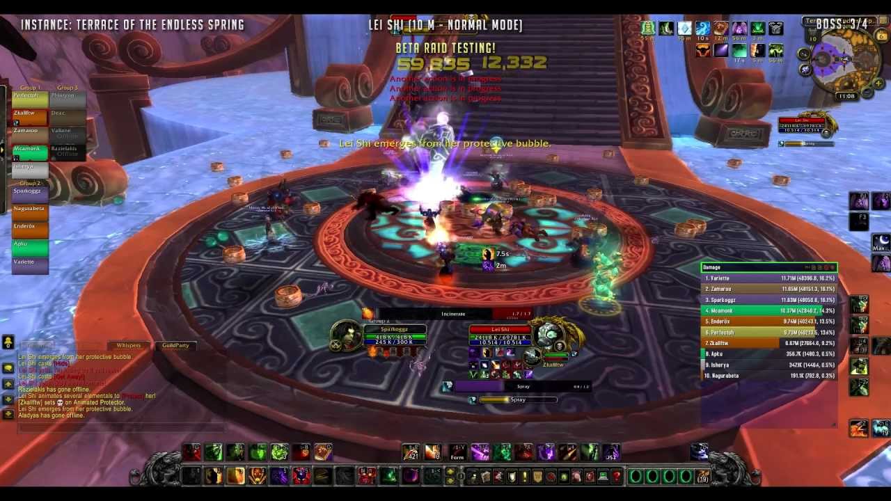 Method vs Lei Shi (10M) - [Destruction Warlock] - MoP Beta Raid Testing