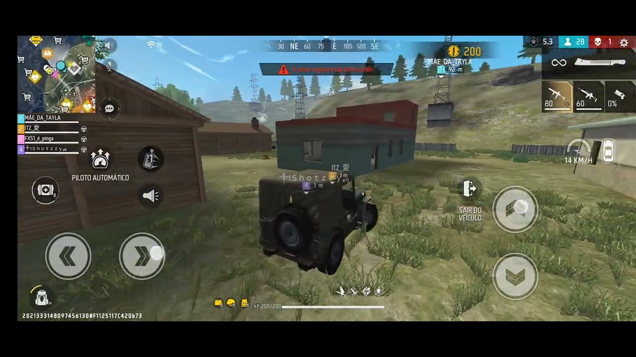 Jogando um free fire basico