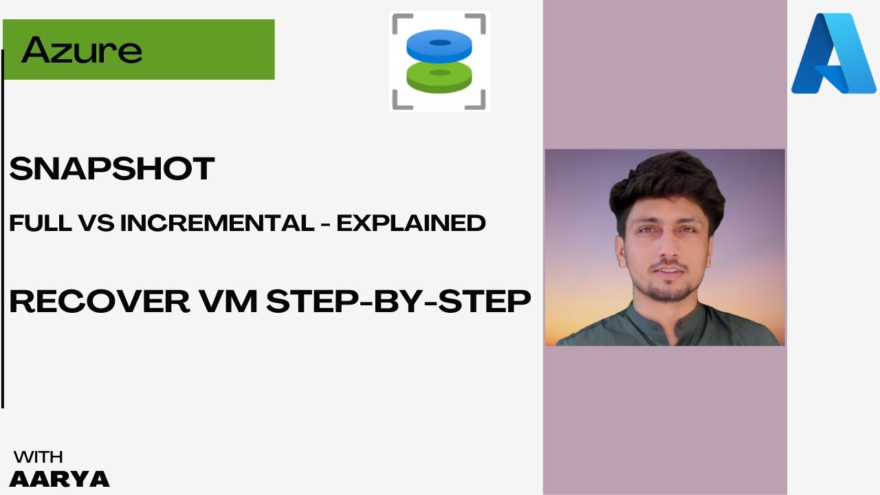 Azure snapshot - Full & Incremental Explained | How to Recover a VM Easily from Snapshot