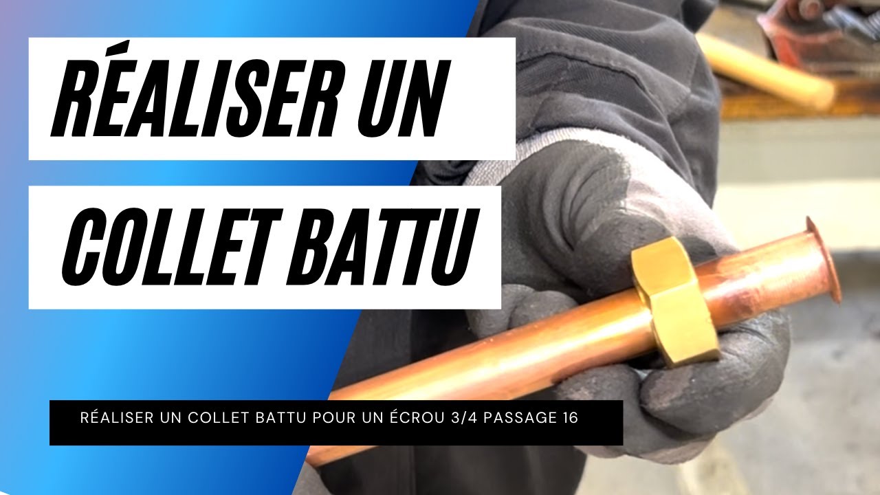 Réaliser, faire un collet battu en 3/4 passage 16