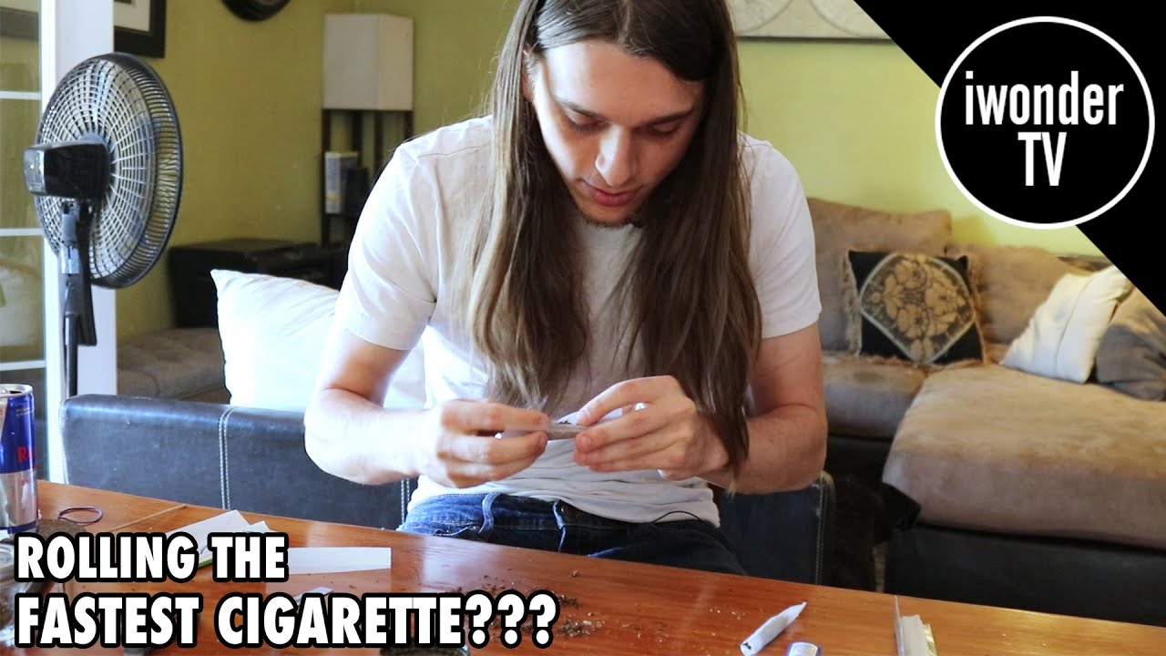 Guinness World Record Holder Attempts Rolling Fastest Cigarette