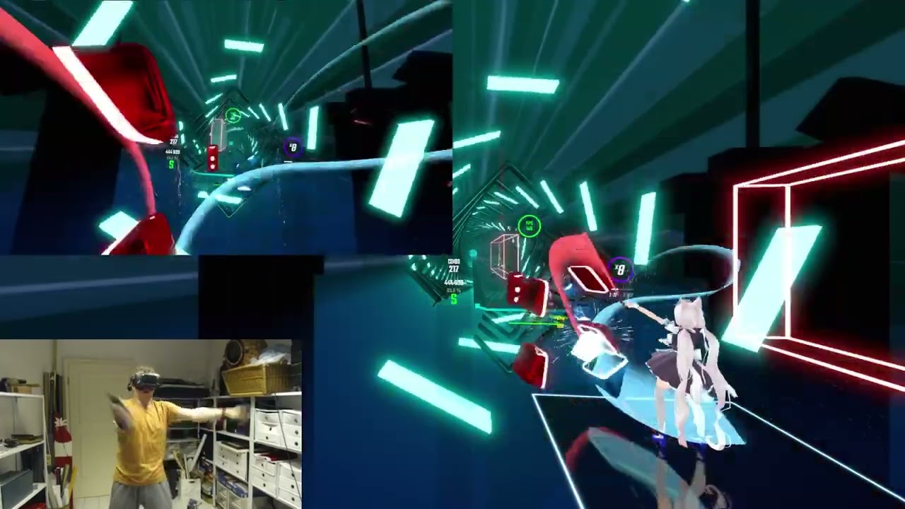 [VR/BeatSaber] Virtual Riot - Bossfight Afterparty Expert+ Rank S 87.74%