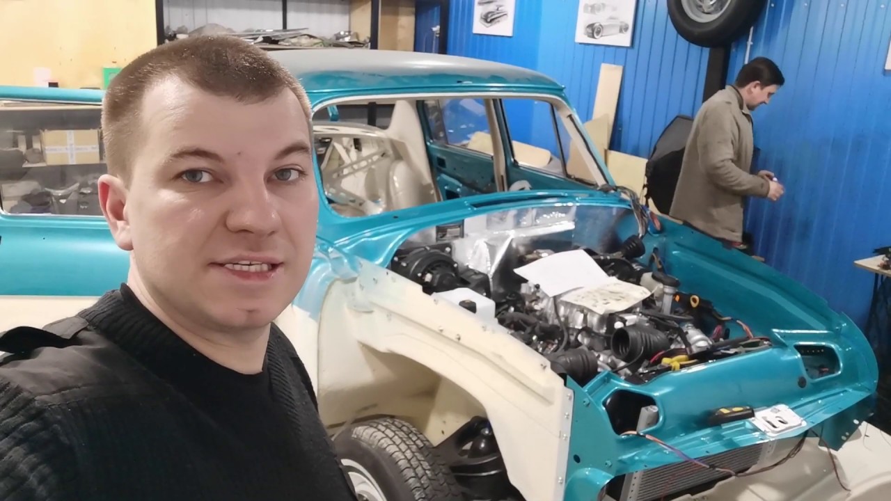 Электрика в ретро авто газ21 с мотором v8