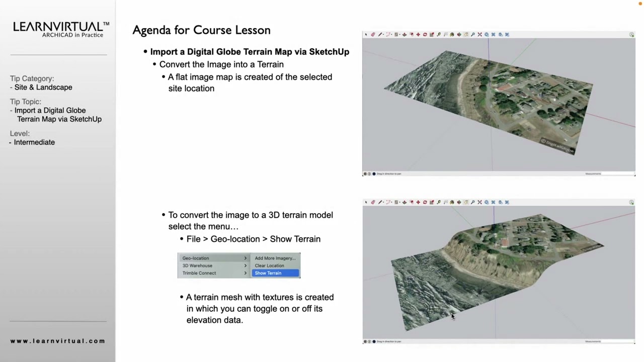 Import a Digital Globe Terrain Map via SketchUp