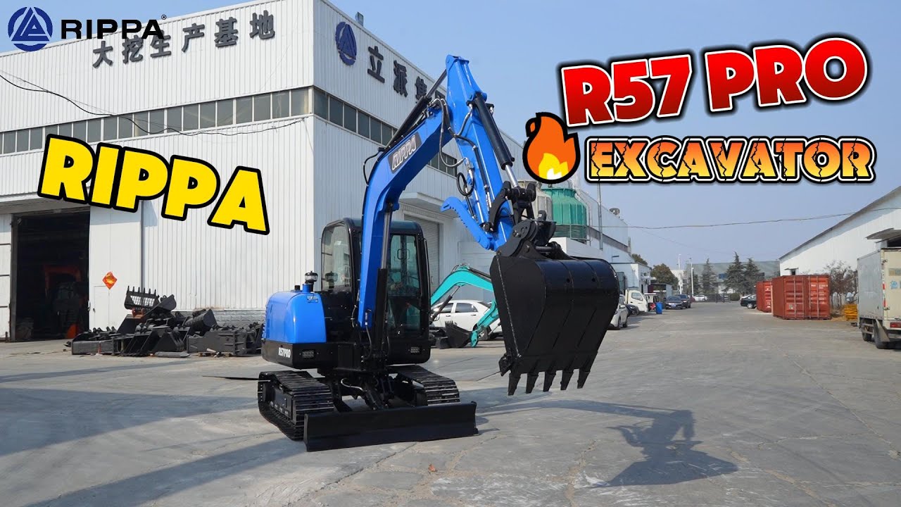 Rippa R57 mini excavator#rippa #miniexcavator #excavator #construction #yanmar