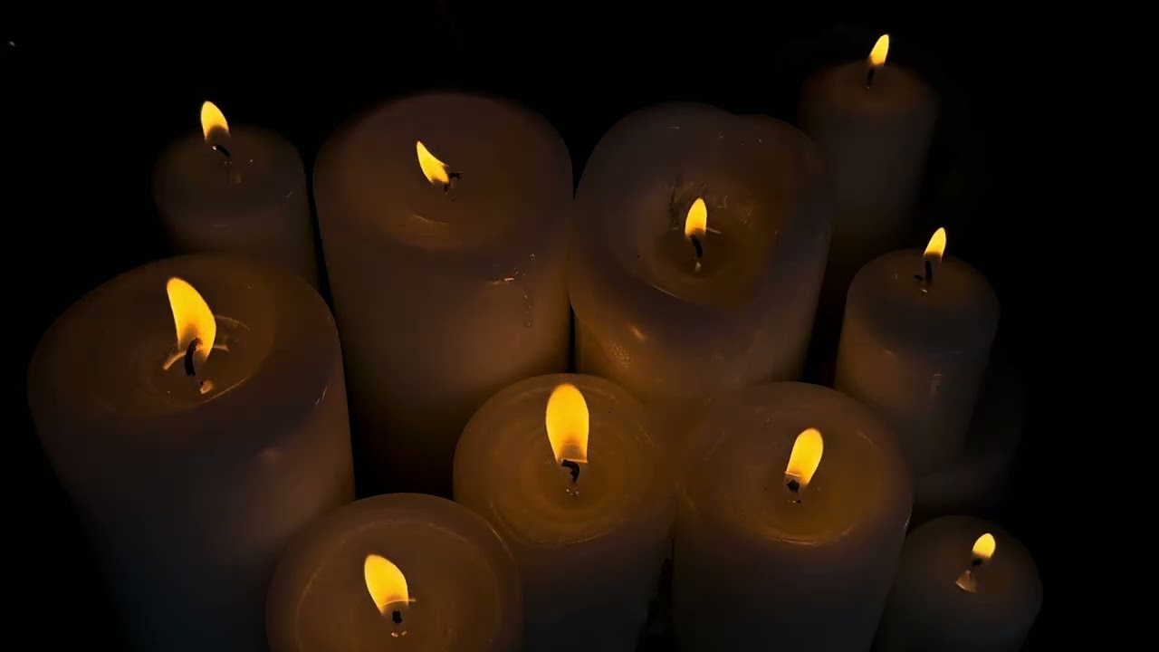 Cozy Candlelight 5 Hours 🕯️ real flames 4K Relaxing Ambiance for Sleep & Meditation