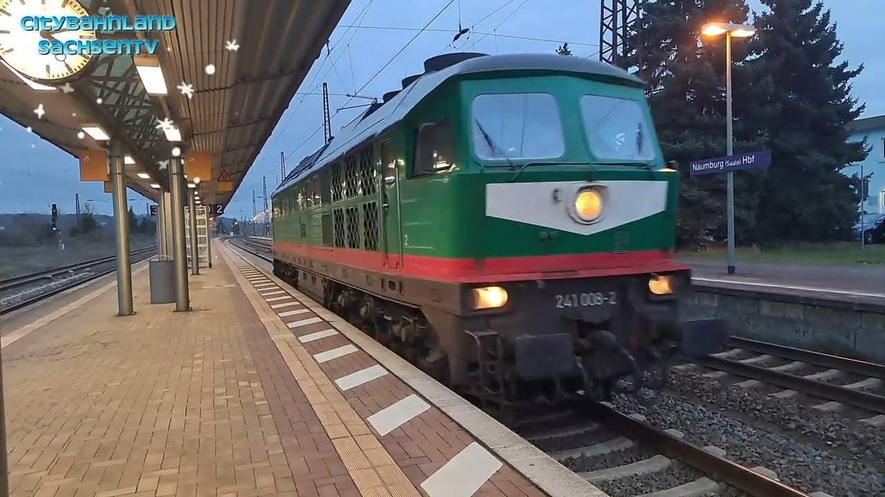 Zugverkehr in Naumburg Saale Hbf am 12.12.23