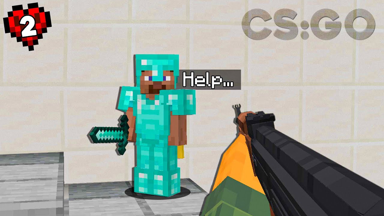 I Recreated CS:GO in Minecraft Hardcore!