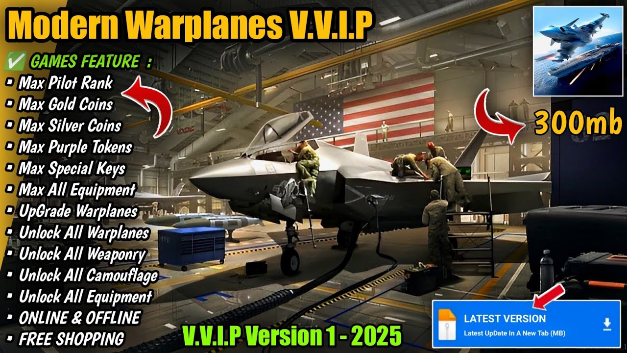 Modern Warplanes Mod Apk 1.20.2 Последняя версия | 1 мая 2025 г.
