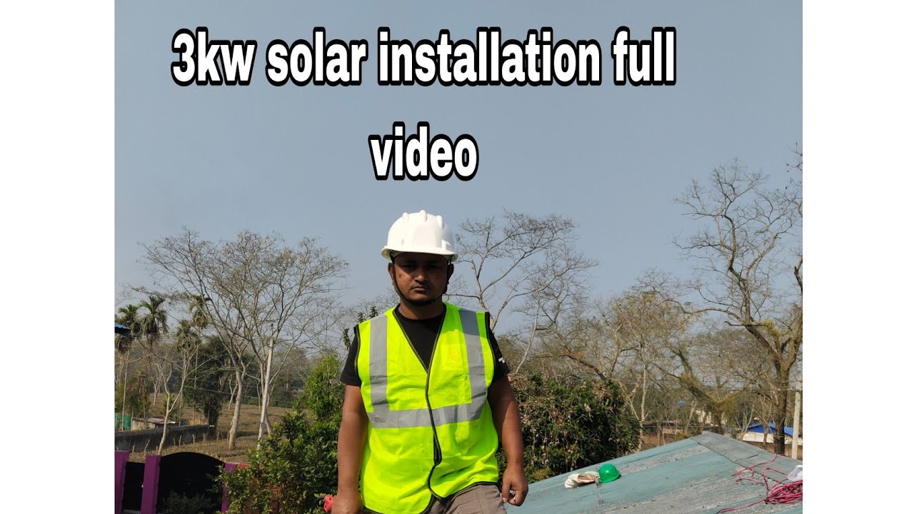 3kw solar installation full video #viral #solarsystem #power #vlog 
