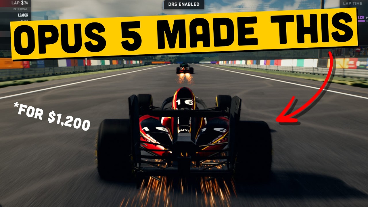 Opus 5 Built An F1 Game... for $1,200