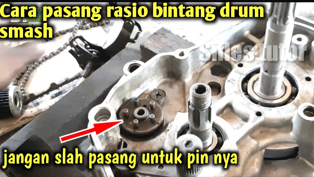 Cara pasang bintang transmisi smash