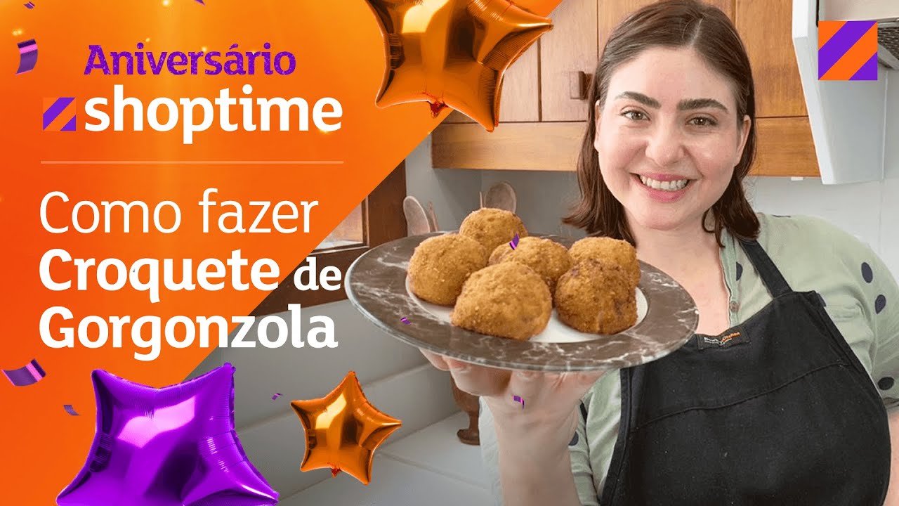 RECEITA DE CROQUETE DE GORGONZOLA NA AIRFRYER