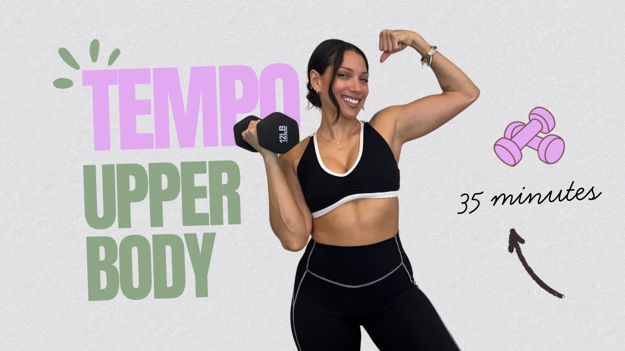 Upper body Tempo Workout | Dumbbells 