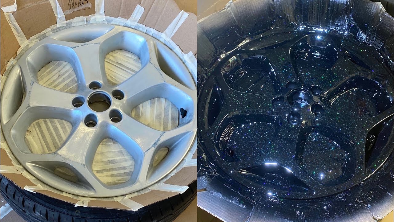 Ford Focus St225 mk2 | How to paint rims with flakes
