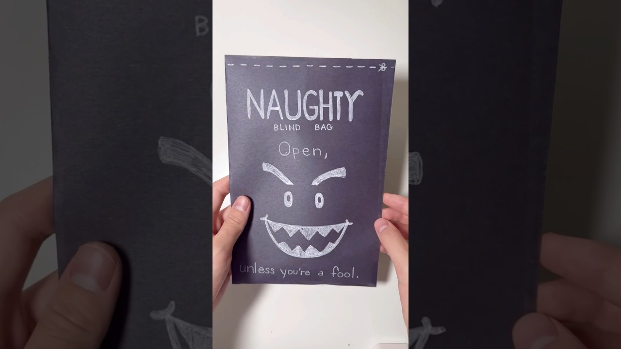this blind bag hates me&hellip;  | NAUGHTY BLIND BAG paper diy 👿 #diycrafts #papercraft #surprise