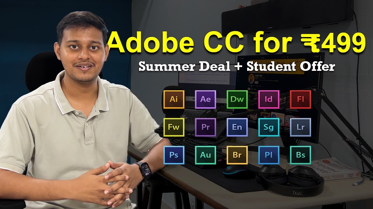 Adobe Creative Cloud @ ₹499/month! 💥 Summer Sale + Student Discount Explained (2025) @UnZipTech