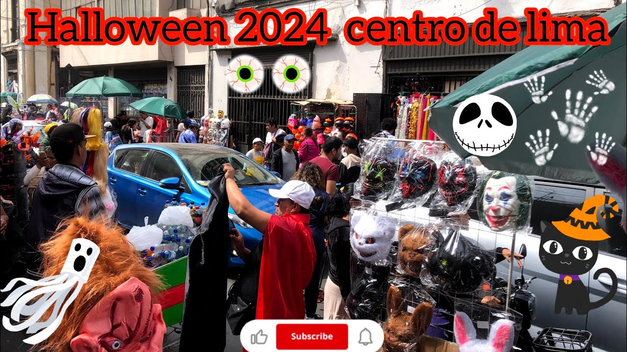 Centro de lima en tiempo de halloween 2024 #parati #fypシ゚ #halloween #party