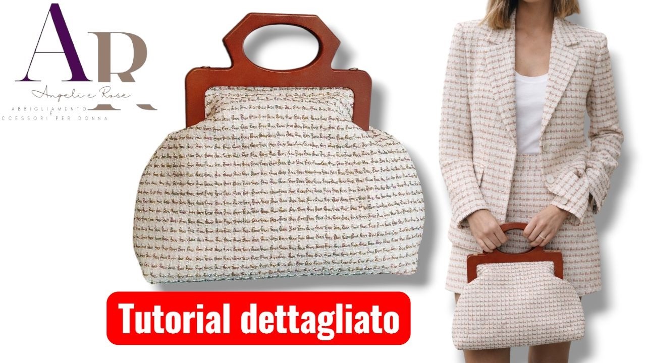 DIY - Borsa clic clac manico legno