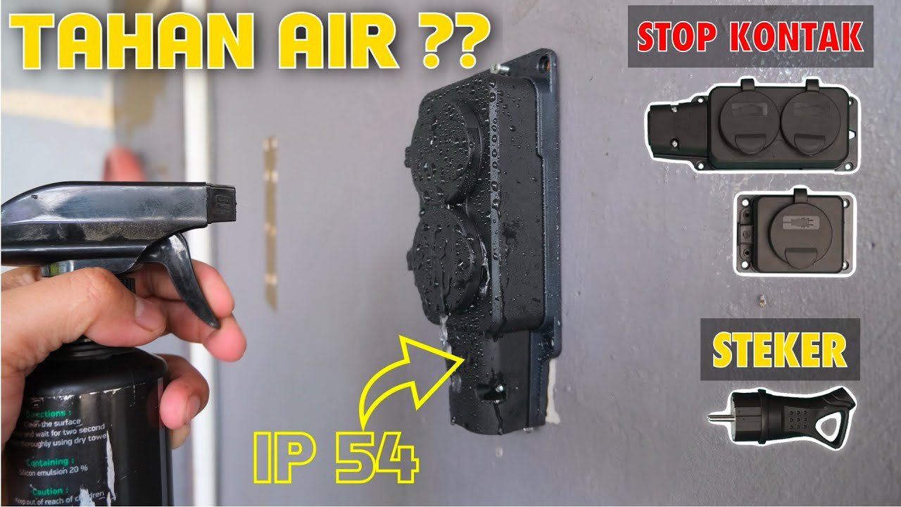Rekomendasi stop kontak waterproof dan steker waterproof tahan air dan debu