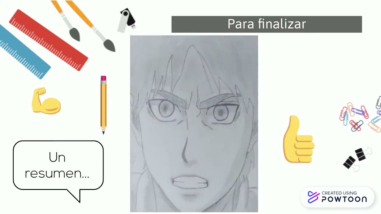 Dibujando a Eren Jaeger shingeki no kyojin