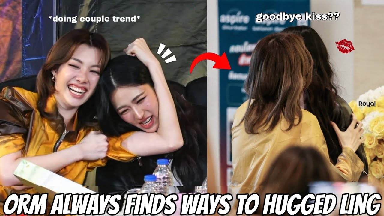 (LingOrm) ORM ATTACKING LING WITH HUGS & KISSES DURING PROMOTIONS | Orm flexing Ling's love for her
