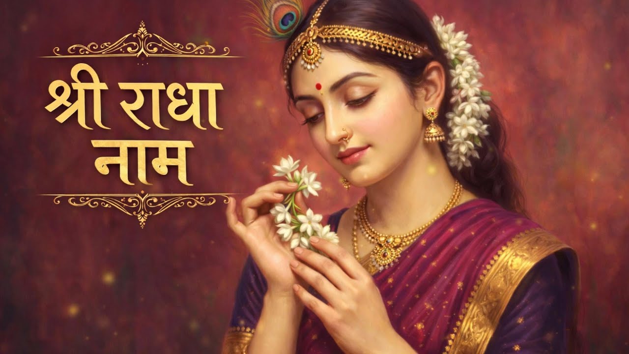 Shri Radha Naam Jap 1008 Times | Radha Rani Bhajan | Peaceful Radha Dhun