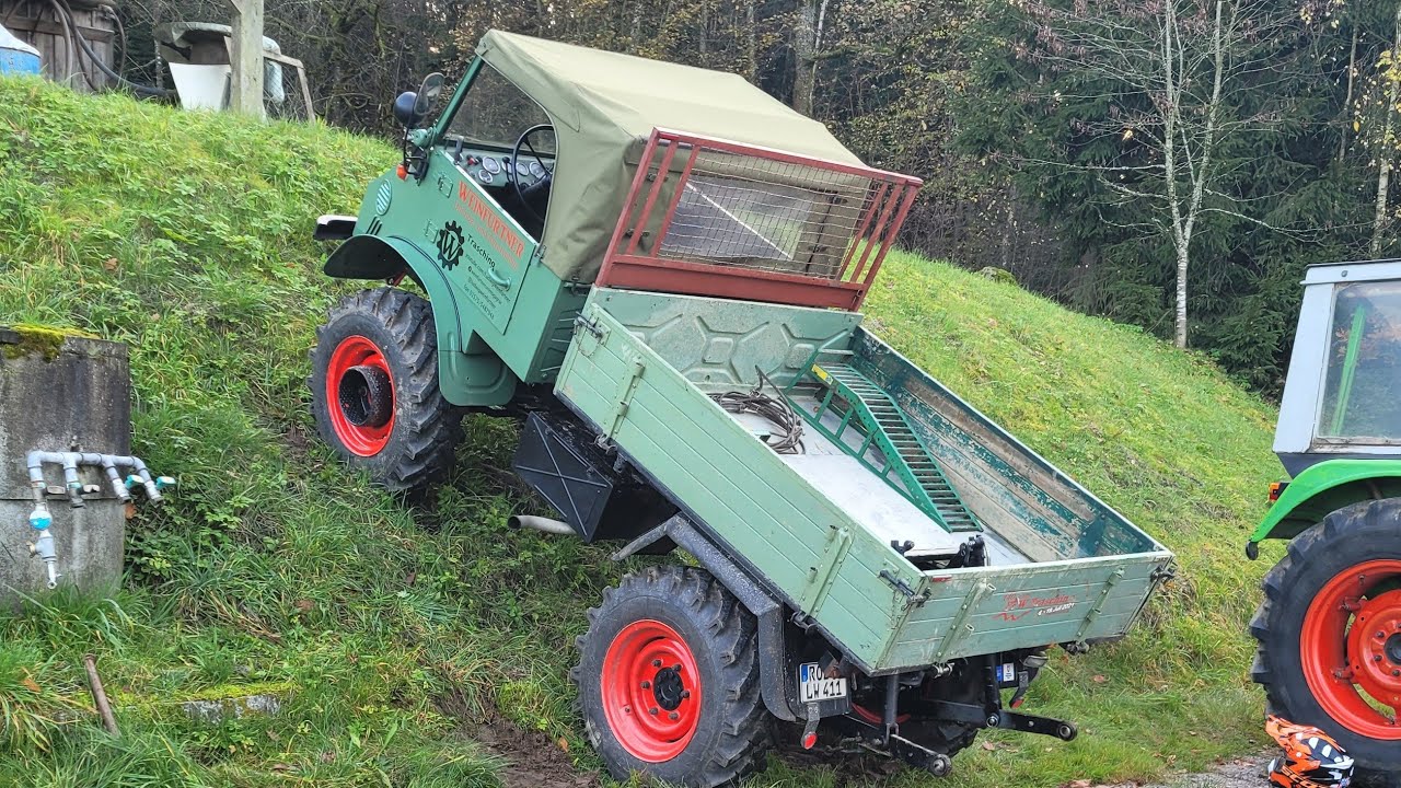 Unimog fast geschrottet! Sabotage!! Kiesfahren, Achse abdichten etc. | Neues vom Mog #25